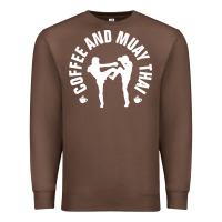 Chestnut caffè e muay thai divertente Premium Sweatshirt - artisFamous