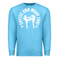 Ocean Blue caffè e muay thai divertente Premium Sweatshirt - artisFamous