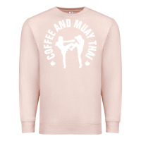 Pale Pink caffè e muay thai divertente Premium Sweatshirt - artisFamous