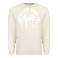Sandshell caffè e muay thai divertente Premium Sweatshirt - artisFamous