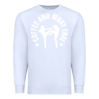 White caffè e muay thai divertente Premium Sweatshirt - artisFamous