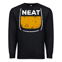 Black neat whiskey glass Premium Sweatshirt - artisFamous