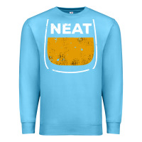 Ocean Blue neat whiskey glass Premium Sweatshirt - artisFamous