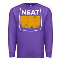 Purple neat whiskey glass Premium Sweatshirt - artisFamous