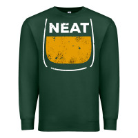 Sports Green neat whiskey glass Premium Sweatshirt - artisFamous