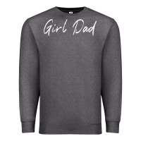 Charcoal Heather girl dad Premium Sweatshirt - artisFamous