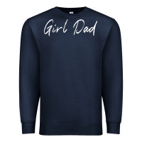 Navy girl dad Premium Sweatshirt - artisFamous