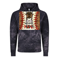 Cloud Black Baseball Mom Messy Bun Vintage Hoodie - CowhideDigitalArt