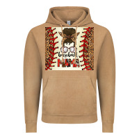 Vintage Camel Baseball Mom Messy Bun Vintage Hoodie - CowhideDigitalArt