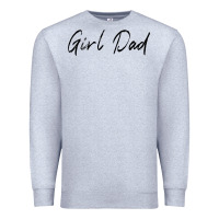 Heather Grey girl dad Premium Sweatshirt - artisFamous