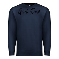 Navy girl dad Premium Sweatshirt - artisFamous