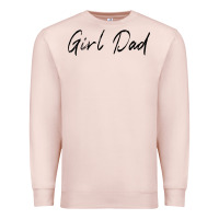 Pale Pink girl dad Premium Sweatshirt - artisFamous