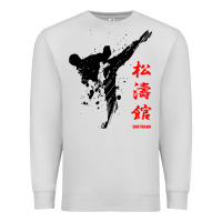 Dove Grey shotokan karate Premium Sweatshirt - artisFamous