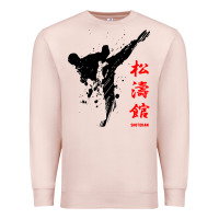 Pale Pink shotokan karate Premium Sweatshirt - artisFamous
