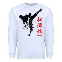 White shotokan karate Premium Sweatshirt - artisFamous