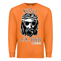 Carrot funny jesus easter yolo jk brb Premium Sweatshirt - artisFamous