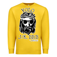 Lemon funny jesus easter yolo jk brb Premium Sweatshirt - artisFamous