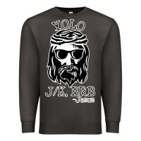Smoke funny jesus easter yolo jk brb Premium Sweatshirt - artisFamous