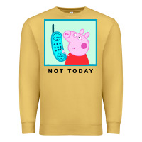 Antique Gold peppa pig not today Premium Sweatshirt - artisFamous