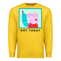 Lemon peppa pig not today Premium Sweatshirt - artisFamous