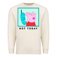 Sandshell peppa pig not today Premium Sweatshirt - artisFamous
