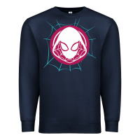 Navy spider girl Premium Sweatshirt - artisFamous