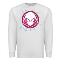 Oatmeal Heather spider girl Premium Sweatshirt - artisFamous
