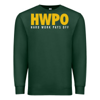 Sports Green HWPO - HARD WORK PAYS OFF Premium Sweatshirt - artisFamous