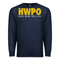 Navy HWPO - HARD WORK PAYS OFF Premium Sweatshirt - artisFamous