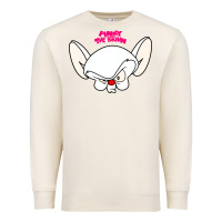 Sandshell pinky and the brain big face Premium Sweatshirt - artisFamous
