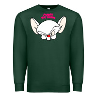 Sports Green pinky and the brain big face Premium Sweatshirt - artisFamous