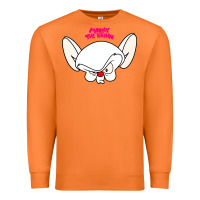Carrot pinky and the brain big face Premium Sweatshirt - artisFamous