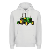 Dove Grey farm tractor Premium Hoodie - Artiststas