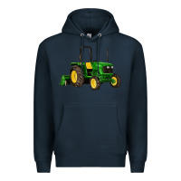 Navy farm tractor Premium Hoodie - Artiststas