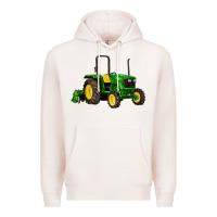Pale Pink farm tractor Premium Hoodie - Artiststas