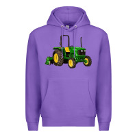 Purple farm tractor Premium Hoodie - Artiststas