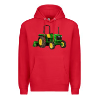 Red farm tractor Premium Hoodie - Artiststas