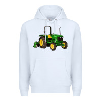 White farm tractor Premium Hoodie - Artiststas