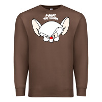 Chestnut pinky and the brain big face Premium Sweatshirt - artisFamous