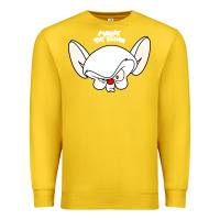 Lemon pinky and the brain big face Premium Sweatshirt - artisFamous