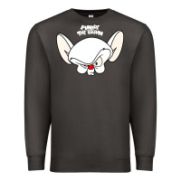 Smoke pinky and the brain big face Premium Sweatshirt - artisFamous
