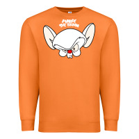 Carrot pinky and the brain big face Premium Sweatshirt - artisFamous