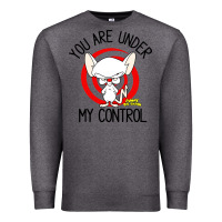 Charcoal Heather pinky and the brain you are under my control Premium Sweatshirt - artisFamous