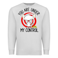 Dove Grey pinky and the brain you are under my control Premium Sweatshirt - artisFamous