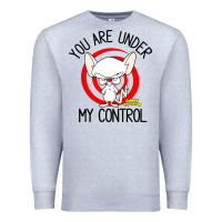 Heather Grey pinky and the brain you are under my control Premium Sweatshirt - artisFamous