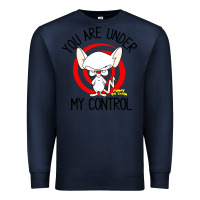 Navy pinky and the brain you are under my control Premium Sweatshirt - artisFamous
