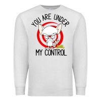 Oatmeal Heather pinky and the brain you are under my control Premium Sweatshirt - artisFamous