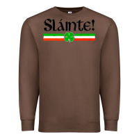 Chestnut slainte shirt irish cheers toast shamrock Premium Sweatshirt - artisFamous