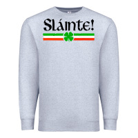 Slainte Shirt Irish Cheers Toast Shamrock Premium Sweatshirt | Teevron
