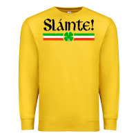 Lemon slainte shirt irish cheers toast shamrock Premium Sweatshirt - artisFamous